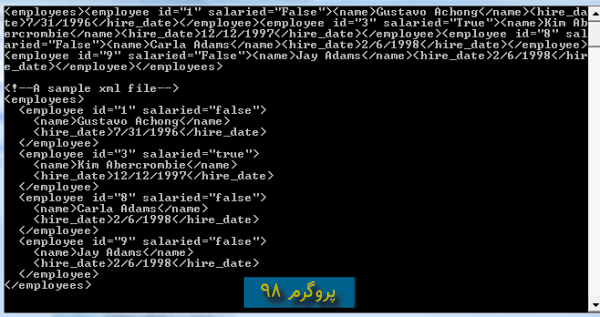 سورس پروژه ی LINQ to XML در #C