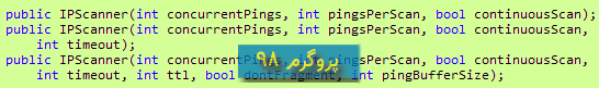 سورس کد استفاده از کلاس Ping و HostPinger و IPRouteTracer به زبان سی شارپ