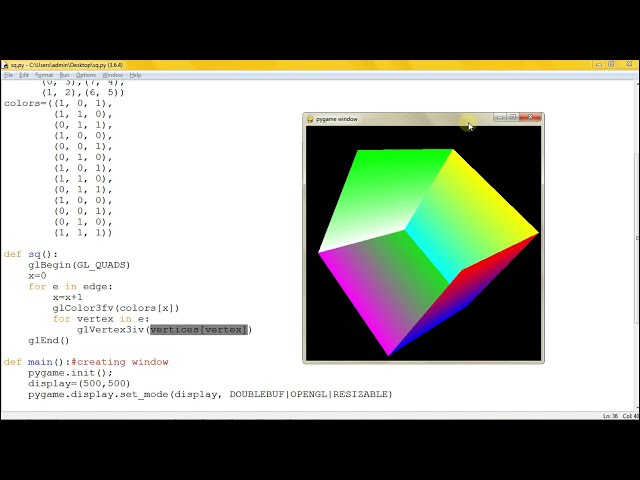 فیلم آموزشی: نحوه تنظیم رنگ ها در مکعب سه بعدی در پایتون | آموزش پایتون با زیرنویس فارسی