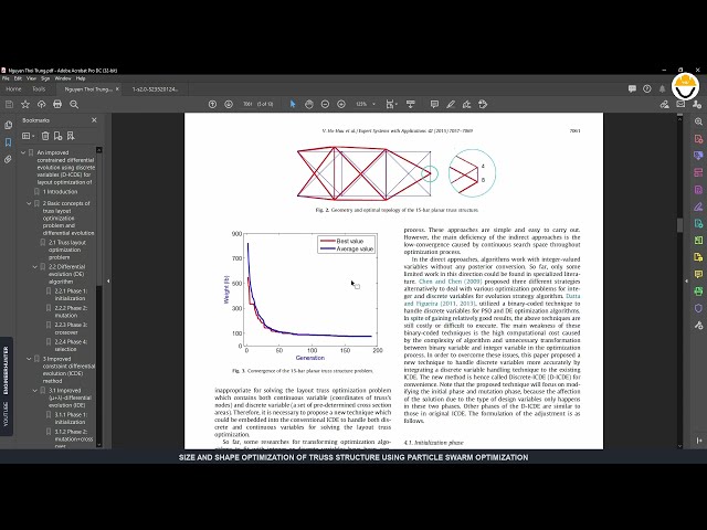 فیلم آموزشی: PSO و Python برای بهینه سازی اندازه و شکل ساختار خرپا با زیرنویس فارسی