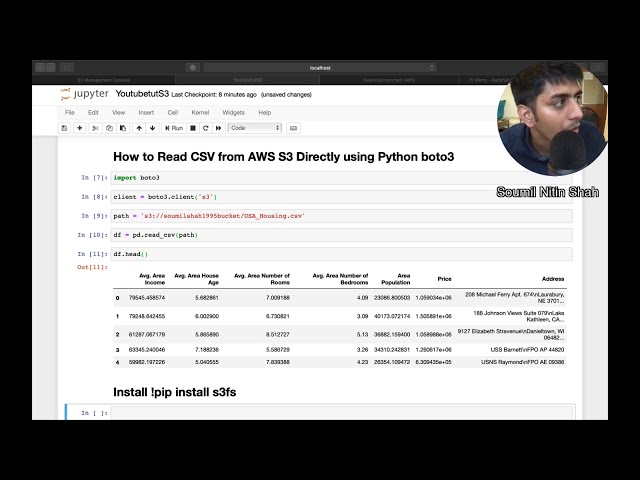 فیلم آموزشی: نحوه خواندن CSV از AWS S3 به طور مستقیم با استفاده از Python boto3