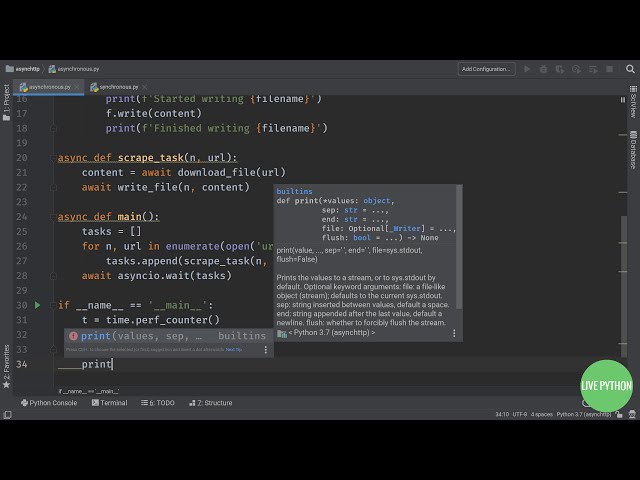 فیلم آموزشی: آموزش Async Python: Web Scraping به صورت همزمان در مقابل غیر همزمان (10 برابر سریعتر) با زیرنویس فارسی