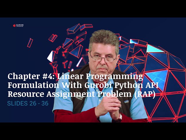 فیلم آموزشی: 4 فرمول برنامه نویسی خطی با Gurobi Python API Resource Problem Assignment RAP 1 با زیرنویس فارسی