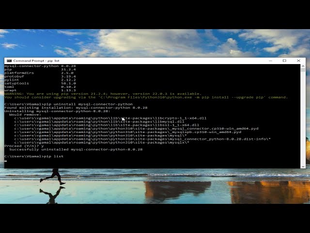 فیلم آموزشی: نحوه نصب و حذف کانکتور mysql در پایتون در ویندوز 10