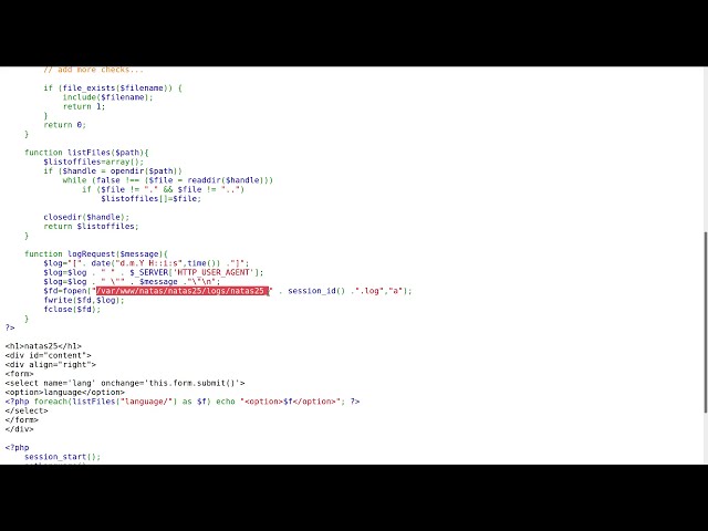 فیلم آموزشی: LFI به RCE با User-Agent: Python Web Hacking | Natas: OverTheWire (سطح 25) با زیرنویس فارسی