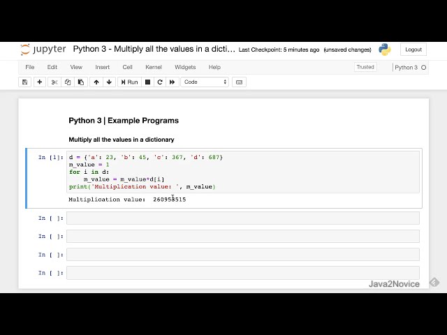 فیلم آموزشی: Python 3 - همه مقادیر را در یک فرهنگ لغت ضرب کنید | برنامه های نمونه با زیرنویس فارسی