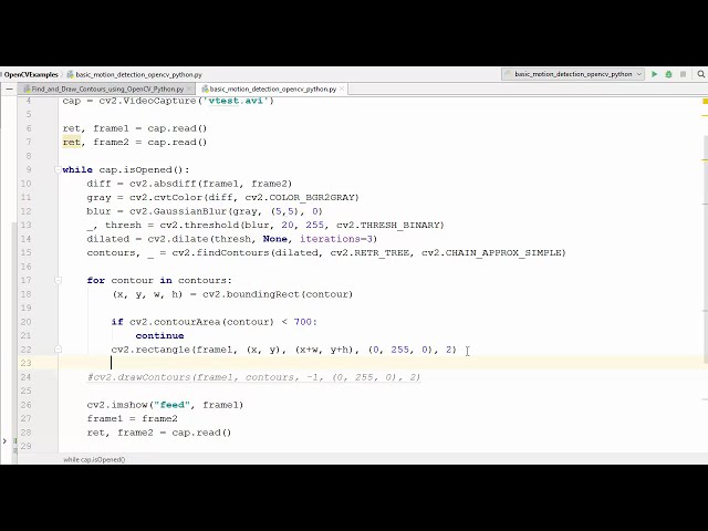 فیلم آموزشی: آموزش OpenCV Python برای مبتدیان 24 - تشخیص حرکت و ردیابی با استفاده از Opencv Contours با زیرنویس فارسی
