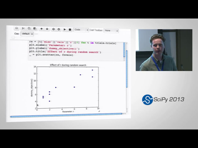 فیلم آموزشی: Hyperopt: یک کتابخانه پایتون برای بهینه سازی الگوریتم های یادگیری ماشین. SciPy 2013