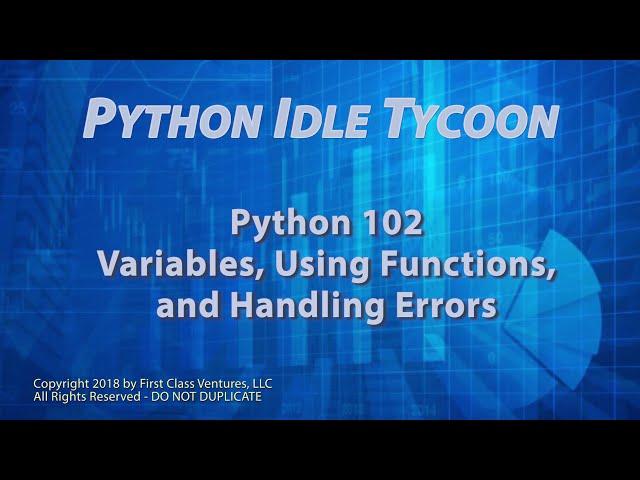 فیلم آموزشی: آموزش ساخت یک بازی سرگرم کننده بیکار Tycoon توسط Python! پایتون 102 - متغیرها، استفاده از توابع و موارد دیگر با زیرنویس فارسی