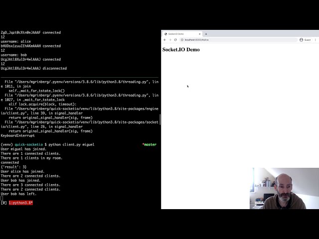 فیلم آموزشی: آموزش Quick Socket.IO، قسمت 10: یک مشتری Python Socket.IO با زیرنویس فارسی