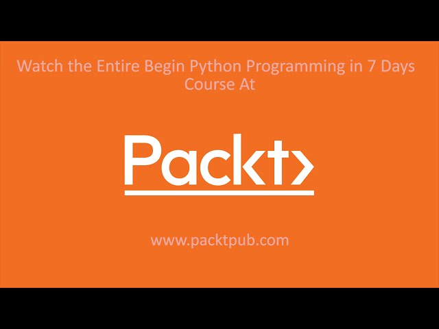 فیلم آموزشی: شروع برنامه نویسی پایتون در 7 روز: درک متغیرهای پایتون| packtpub.com با زیرنویس فارسی