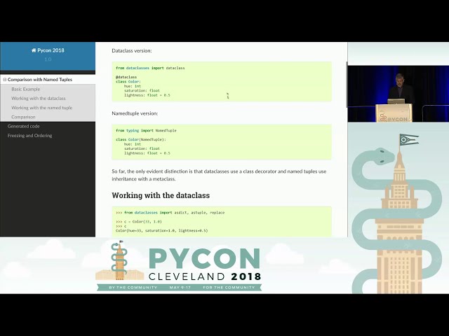 فیلم آموزشی: Raymond Hettinger - Dataclasses: مولد کد برای پایان دادن به همه تولیدکنندگان کد - PyCon 2018