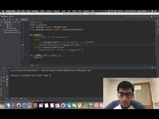 فیلم آموزشی: شروع کار با Mongo DB Python در نصب سیستم عامل مک tut-1 با زیرنویس فارسی