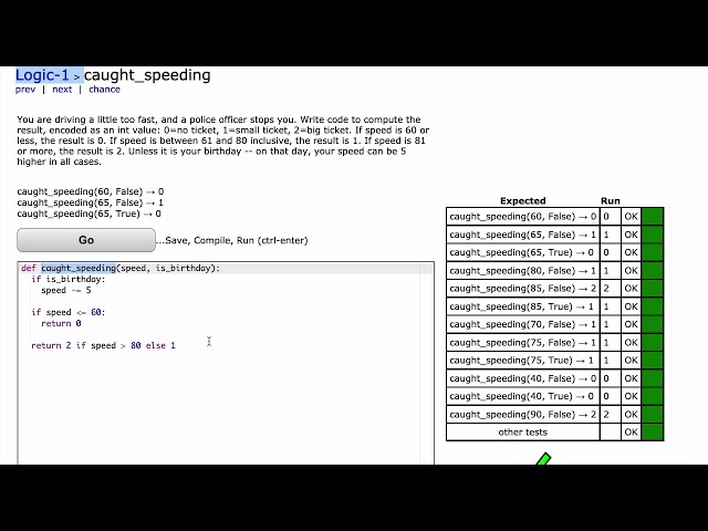 فیلم آموزشی: CodingBat caught_speeding answer - Python Logic 1 با زیرنویس فارسی