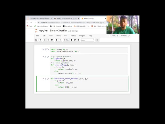فیلم آموزشی: چگونه یک طبقه‌بندی‌کننده باینری در پایتون را از ابتدا کدنویسی کنیم؟-PART(1): مقداردهی اولیه داده و پارامتر با زیرنویس فارسی