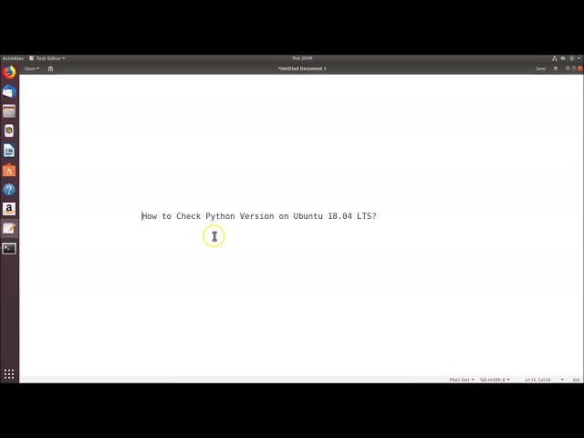 فیلم آموزشی: چگونه نسخه پایتون را در اوبونتو 18.04 LTS بررسی کنیم؟ با زیرنویس فارسی