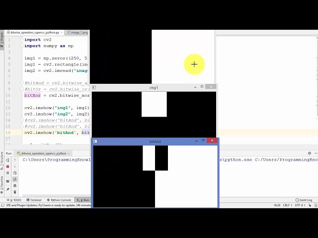 فیلم آموزشی: آموزش OpenCV پایتون برای مبتدیان 11- عملیات بیتی (به صورت بیتی AND، OR، NOT و XOR)