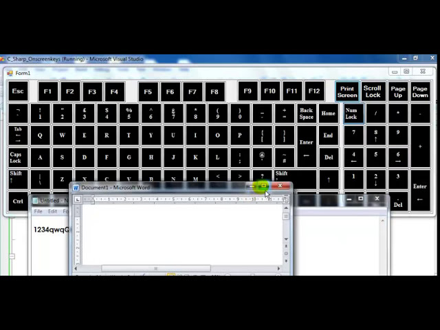 فیلم آموزشی: ساخت On Screen Keyboard با استفاده از Sendkeys در سی شارپ