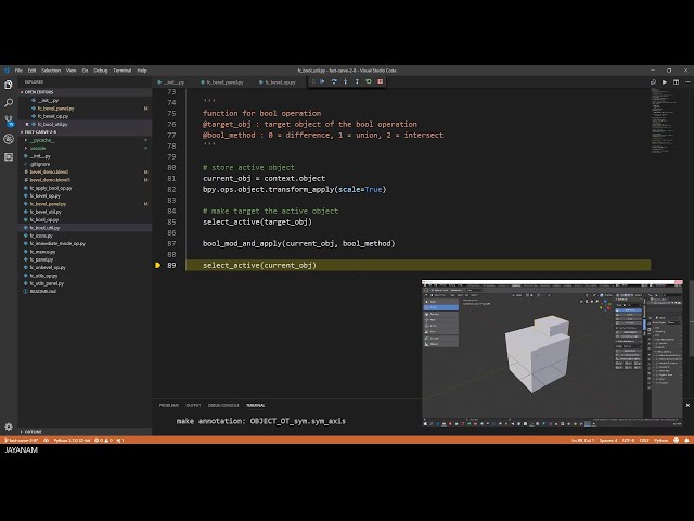 فیلم آموزشی: Blender 2.8 Addons Python با VSCode با زیرنویس فارسی