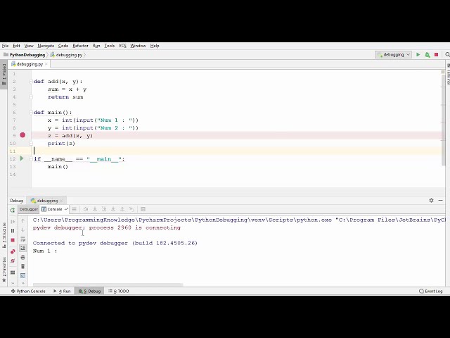 فیلم آموزشی: آموزش پایتون برای مبتدیان 52 - نحوه استفاده از PyCharm برای اشکال زدایی کد پایتون با زیرنویس فارسی